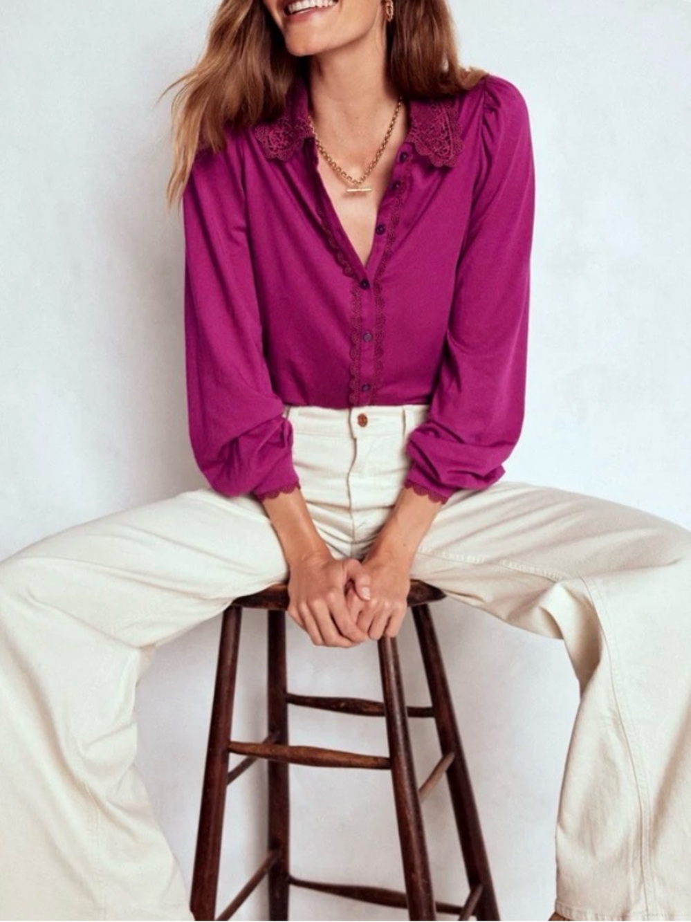 Lace Collar Blouse